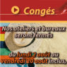 Congés d'été